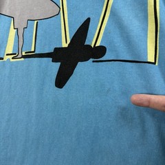 VTG 80’s BODY GLOVE T Shirt Mens M Blue Yellow Single Stitched Surf Art Beach