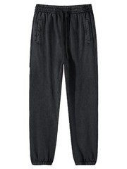 KEEPSHOWING Mens Sweatpants Athletic Acid Washed Cotton Elastic Waist Joggers…