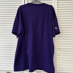 Vintage Russell Athletic NuBlend Henley Shirt Purple Mens XXL Blank 2000s Y2K