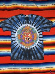 Blue and black Tie dye Red Hot Chili Peppers Tee ShirtSize small