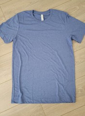 Men’s Canvas Light Weight Slim Tri-Blend T-Shirt Medium – Blue or Mint Green