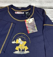 Large Ozoc Jean Co. T-shirt Crown Royal Blue Self Defense Reversible Very Rare