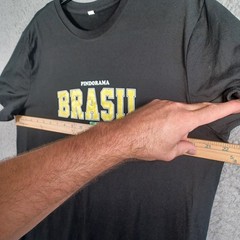 Brasil South America Pindorama Mens Black T-Shirt Size Large Short Sleeve Soft