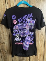Sanrio Kuromi Tokyo Speed JDM Racing Graphic Tee Shirt Black Small Bioworld