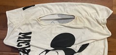 Vintage Mickey Mouse Pajama Shirt Disney 90s All Over Print Front And Back RARE