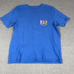 Chubbies Shirt Mens Medium Blue Pineapple Pocket Graphic Tee Tagless Cotton