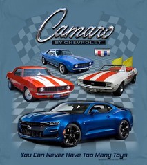 Joe Blow T’s Chevy Camaro Too Many Toys Men’s T-Shirt 1st 6th Gen 1969 Yenko