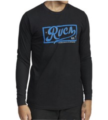 $30 RVCA Men’s North Park Long Sleeves T-Shirt Heather Black Size S