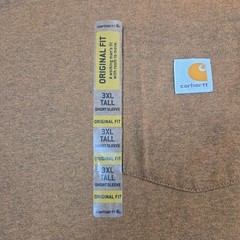 Carhartt Heavyweight K87 Pocket Tee Shirt Mens 3XLT Tall Workwear