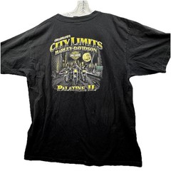 Harley Davidson Motorcycles 105th Anniversary Graphic Biker T-Shirt XXL Chicago