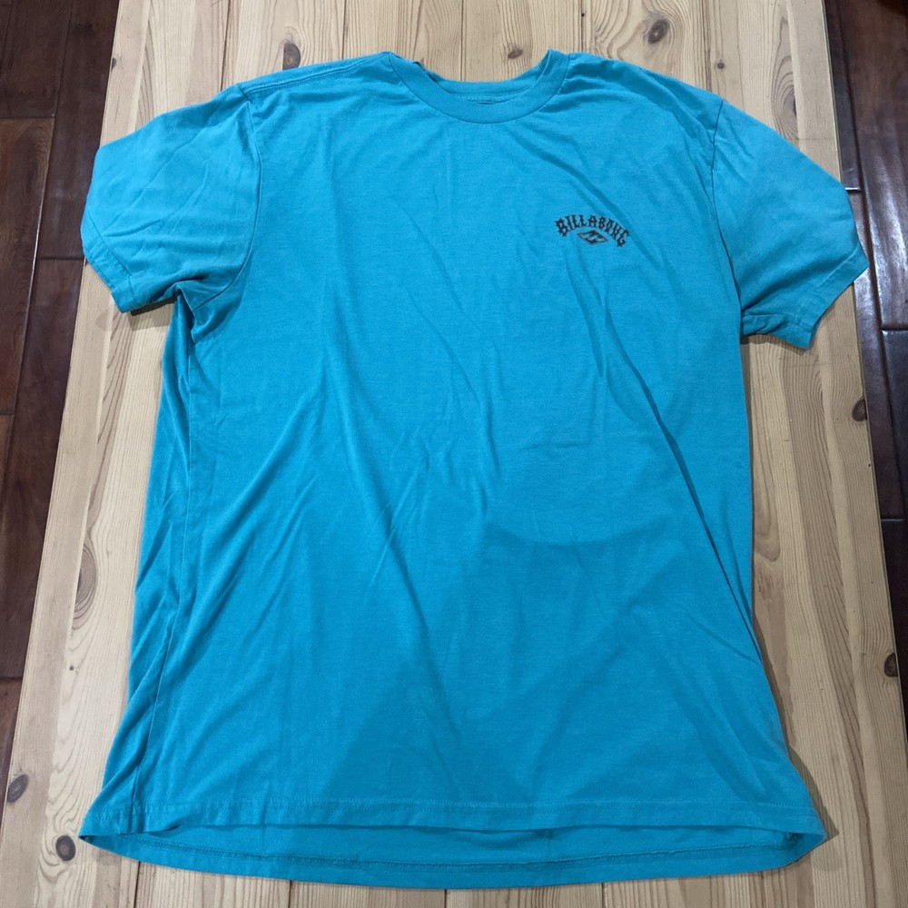 Billabong Men’s Lg Arch Mesh Loose Fit-Teal UPF 50+ Short Sleeve Surf-Tee UV