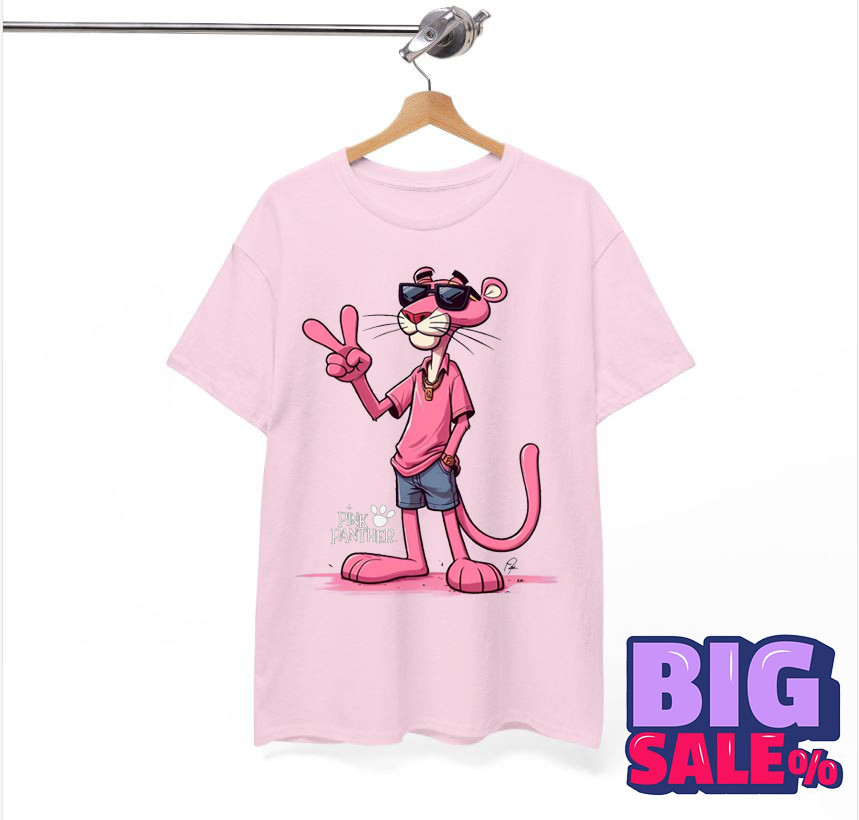 Pink Panther Light Pink Color Size S To 4XL Shirt Unisex Gift Funny KK370