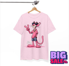 Pink Panther Light Pink Color Size S To 4XL Shirt Unisex Gift Funny KK370