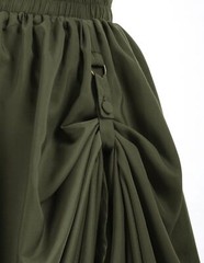 Maxi Long Renaissance Skirts for Women Double Layered Ren Faire Costume Garde…