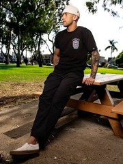 Sullen Men’s Skull Bunny 26 Short Sleeve Premium Graphic T-shirt Tattoo Easter