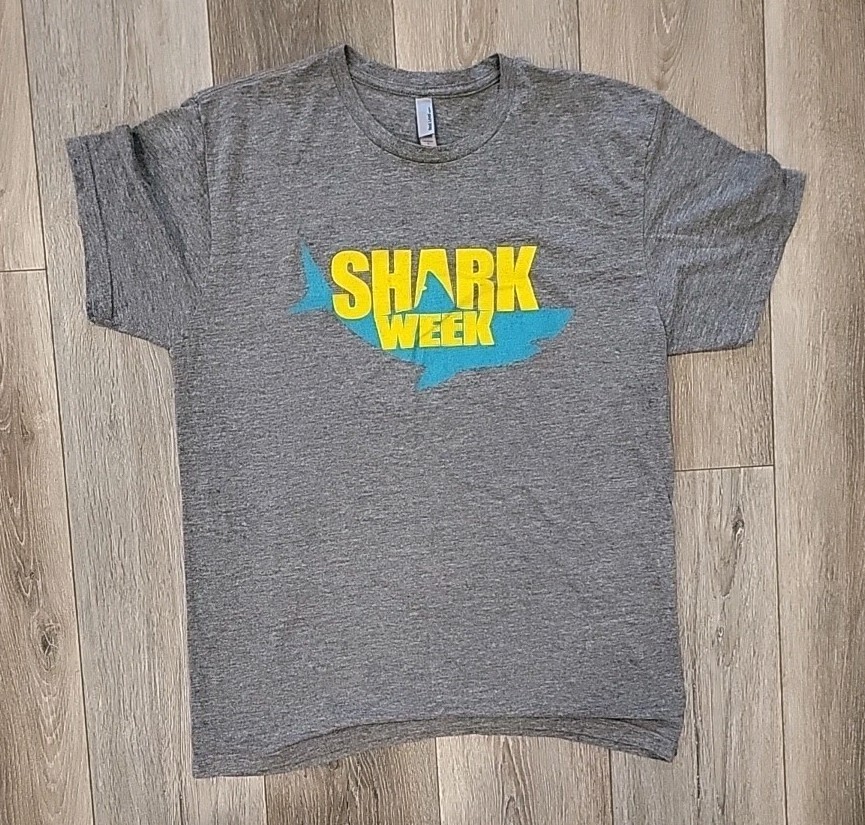 American Apparel Shark Week Discovery Channel Men’s T-Shirt Large