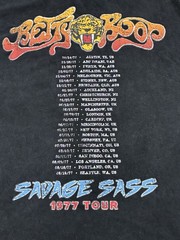 Betty Boop Savage Sass Tour Style Graphic T-Shirt XL (remake)