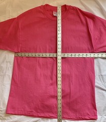 Vintage Single Stitch 1995 Hanes Heavyweight 50/50 XL Tee Shirt Plain Pink
