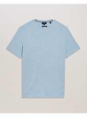 Ted Baker London Textured T-Shirt Short Sleeve Crew Neck Blue Size 5 XL