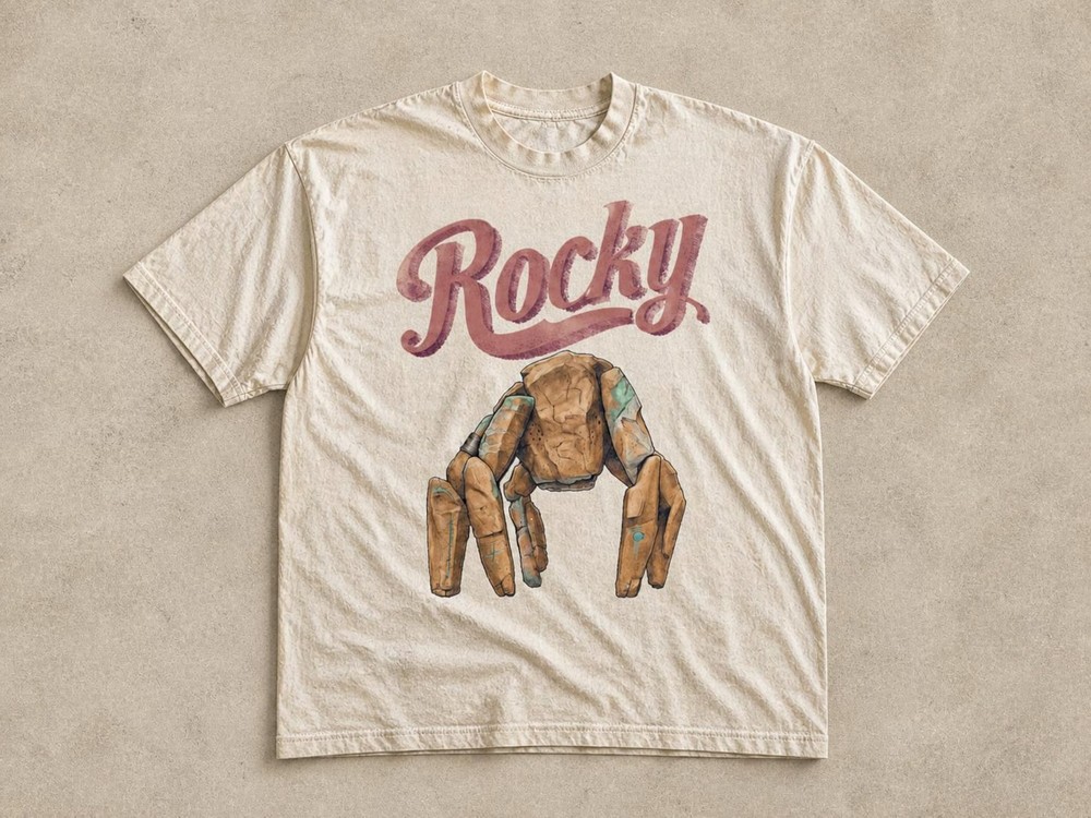 Project Hail Mary Rocky T-shirt Book Lover Gift Retro Sci-Fi T Shirt