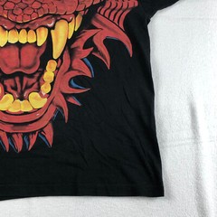 Liquid Blue Double Sided AOP Red Dragon Green XL 1996 Single Stitch Shirt VTG