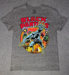 Marvel Black Panther Jack Kirby Comic Cover T-Shirt Mens Medium Gray Tri-Blend