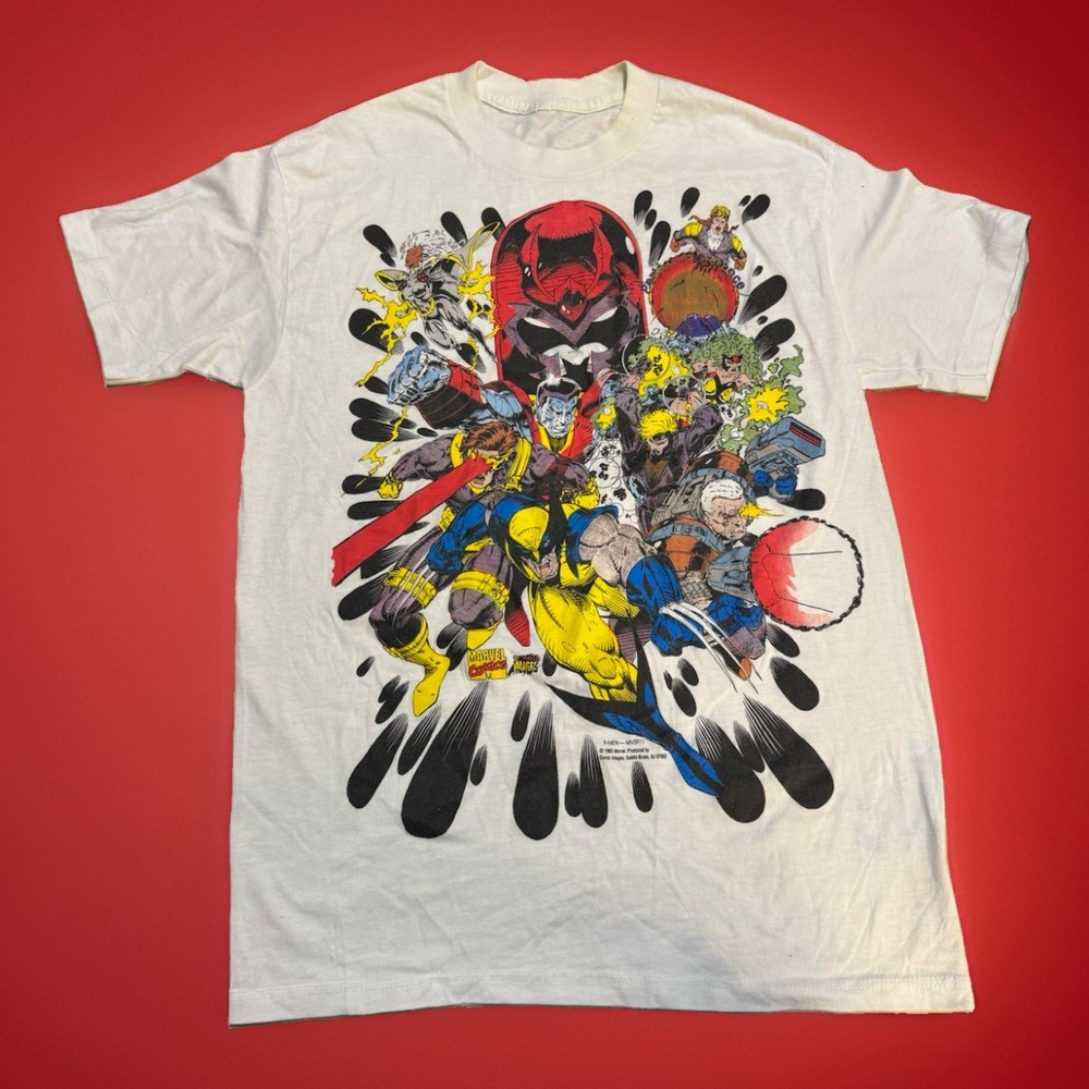 Vintage 90s Marvel Comics Wolverine Magneto Cable Comic Images X Men T Shirt