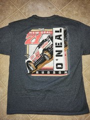 Hudson O’Neal #71 Dirt Late Model 2022 Black Short Sleeve Shirt For Men Size XL