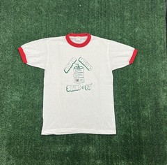 Vintage 1983 Kappa Sigma Ringer T Shirt Size M White Red Green 80s USA