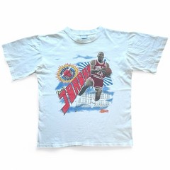 Vintage Salem Michael Jordan 1990 Player Card Chicago Bulls T Shirt Basketball