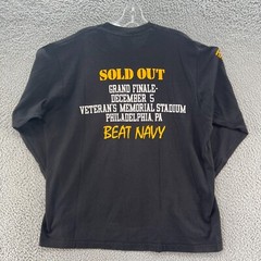 Vintage Army Shirt Mens Extra Large Black Navy College 80s Single Stitch Tee