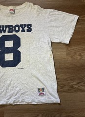 Vintage 90s Dallas Cowboys Troy Aikman Nutmeg Mills Jersey T Shirt Size XL 1993