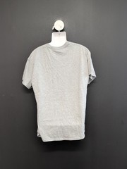 Gildan Heavy Cotton Blend Breathable Crew Neck Short Sleeve Men T Shirt XL Grey