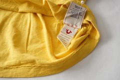True Religion Yellow Hawaii Graphic Logo Crewneck Tee Men’s XXXL