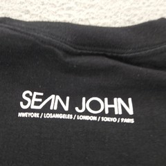 Sean John Shirt Mens XXXL Black Graphic Print Short Sleeve Crew Neck Y2K Hip Hop