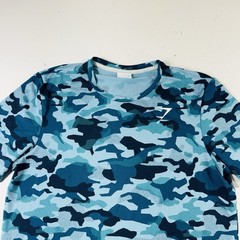 Gymshark T Shirt Blue Camo Short Sleeve Slim Fit Men’s Size Medium