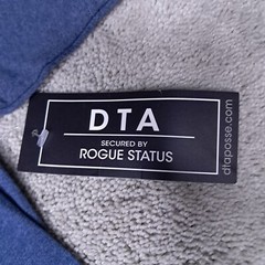 DTA Posse Rogue Status T-shirt Mens Medium Blue Brass Knuckles Rob Dyrdek Y2k