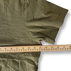 Jockey Mens Army Olive Green Cotton T-Shirt Made in USA Short Sleeve Large NWOT