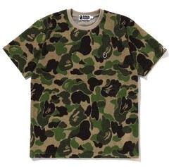 A BATHING APE Men’s ABC CAMO PILE JACQUARD ONE POINT TEE 1L30109005 b