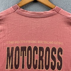Vintage Motocross Shirt Mens XL Pink 90s Single Stitch Bring Your Owns Balls
