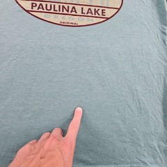 Paulina Lake Oregon Blue Short Sleeve Tri-Blend T-Shirt Men’s M
