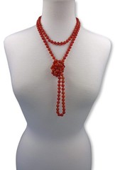 Beaded Mala Necklace 8MM 60″ Matte Finish Genuine Semi-Precious Stone