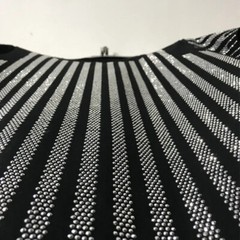 New Men Luxury Diamond Rhinestones Fashion Black T-Shirt High Quality
