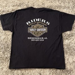2014 Harley Davidson Birmingham AL Men’s T Shirt Black Size XL Cotton