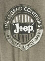 Jeep Logo Lucky Brand Shirt Men’s M Long Raglan Sleeve Casual Outdoors Enduro