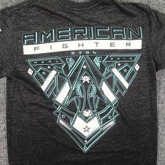 American Fighter Graphic T-shirt Mens Medium Gray Heather Cotton/Polyester MMA