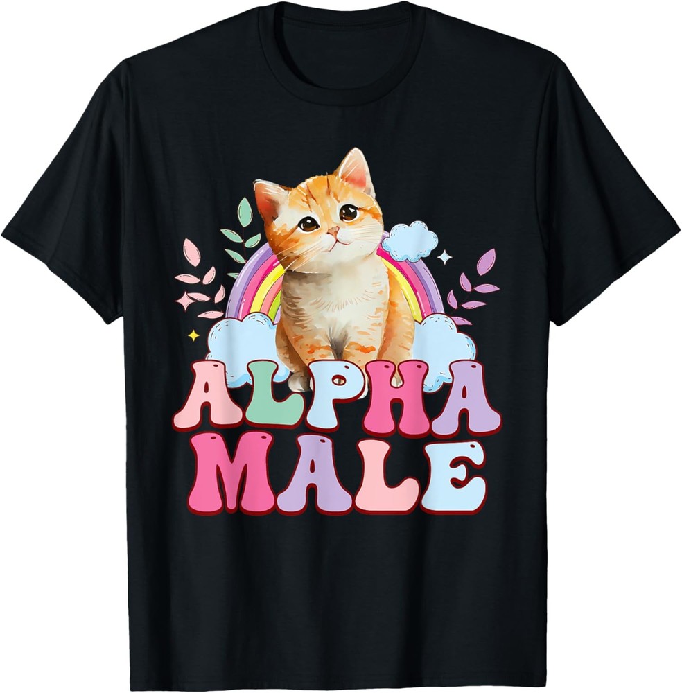Alpha-Male Cat Kitten Funny For Men Women T-Shirt