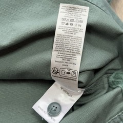Seasalt Cornwall Fortune Ripstop Organic Cotton Shirt Placket Polo Small Green