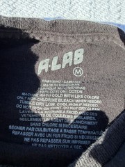 Alab Tee Shirt SOMETIMES MOODY Cherry Print Black Crew Neck Medium Y2K Men’s