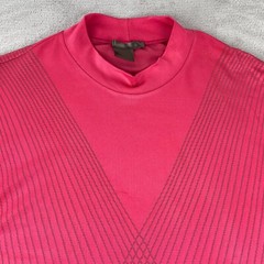 Nike Tiger Woods T Shirt Men Large Pink Geometric Performance Short Sleeve Golf